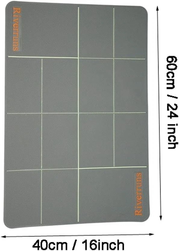 Versatile Fly Tying Silicone Mat - 24x16 Inches Large & 2 Medium Sizes Available