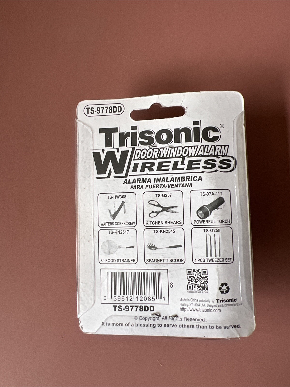 Trisonic Wireless Window Door Alarm Easy Installation