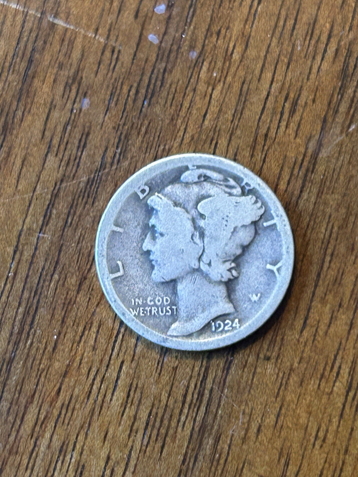 1924S Mercury Dime G+