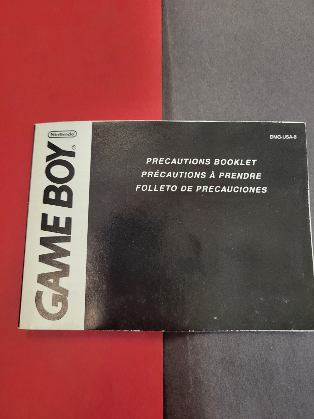 Game Boy Consumer Information And Precautions Booklet Fold Out DMG-USA-8