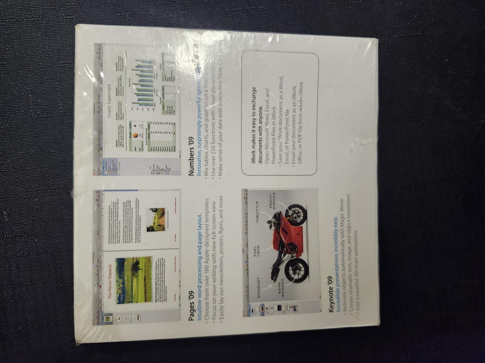 Apple iWork '09 (Retail) - Full Version for Mac MB942Z/A - Sealed-New!