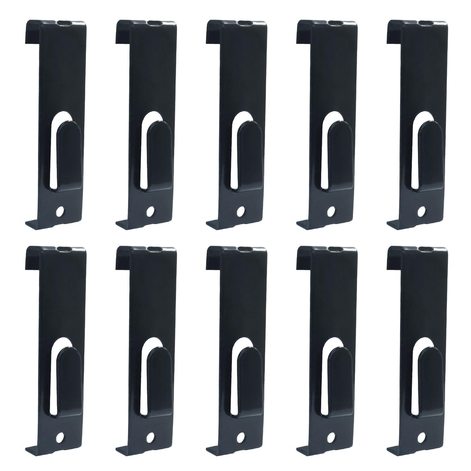 10 PCS Gridwall Hooks Hangers Heavy Duty Black Metal Display Retail Store