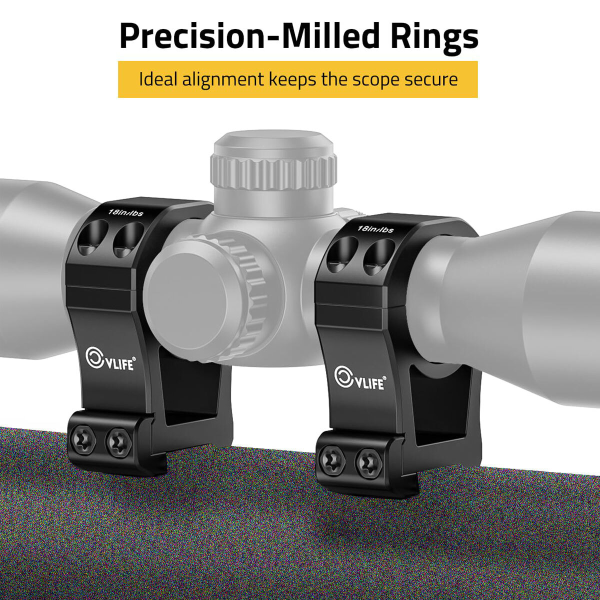 30mm Extra High Profile Scope Ring Precision-Milled Dual Rings Scope Mount 1Pair
