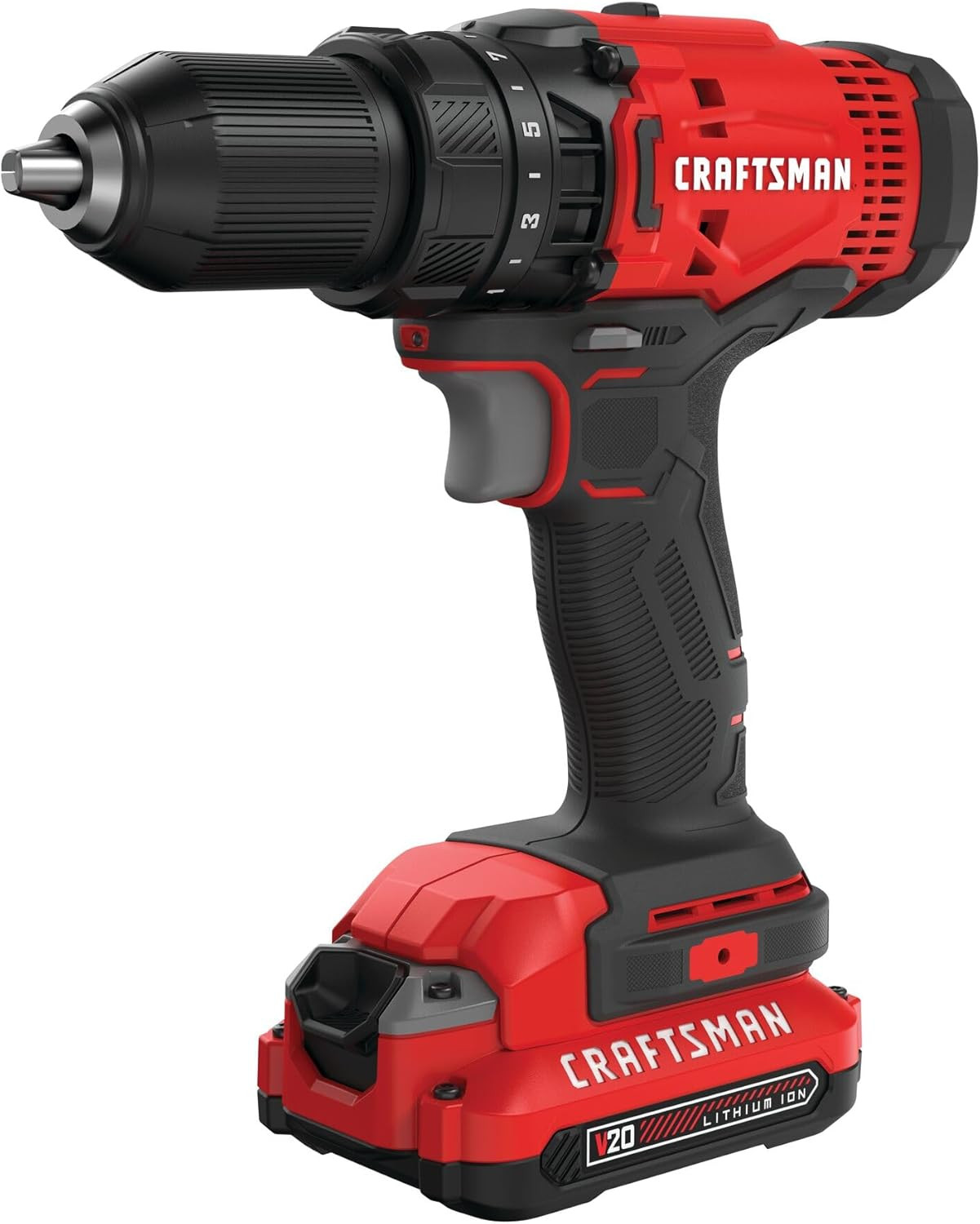 V20 Cordless Drill/Driver Kit, 1/2 Inch, Battery and Charger Included (CMCD700C1