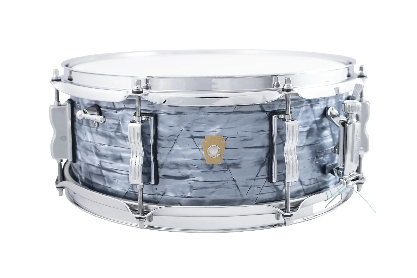 Ludwig Legacy Mahogany Reissue Sky Blue Pearl Jazz Fest 5.5x14 Snare Drum Dealer