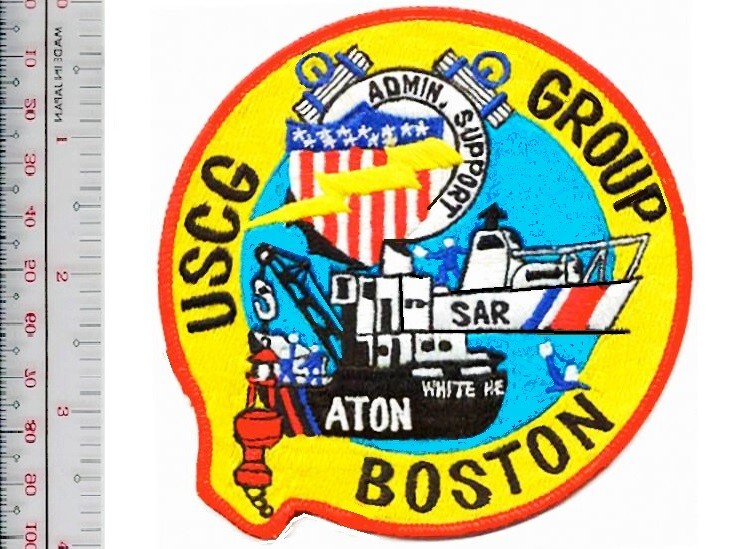 US Coast Guard USCG Coast Guard Group Boston 1960s-70s Patch NO TARIFF