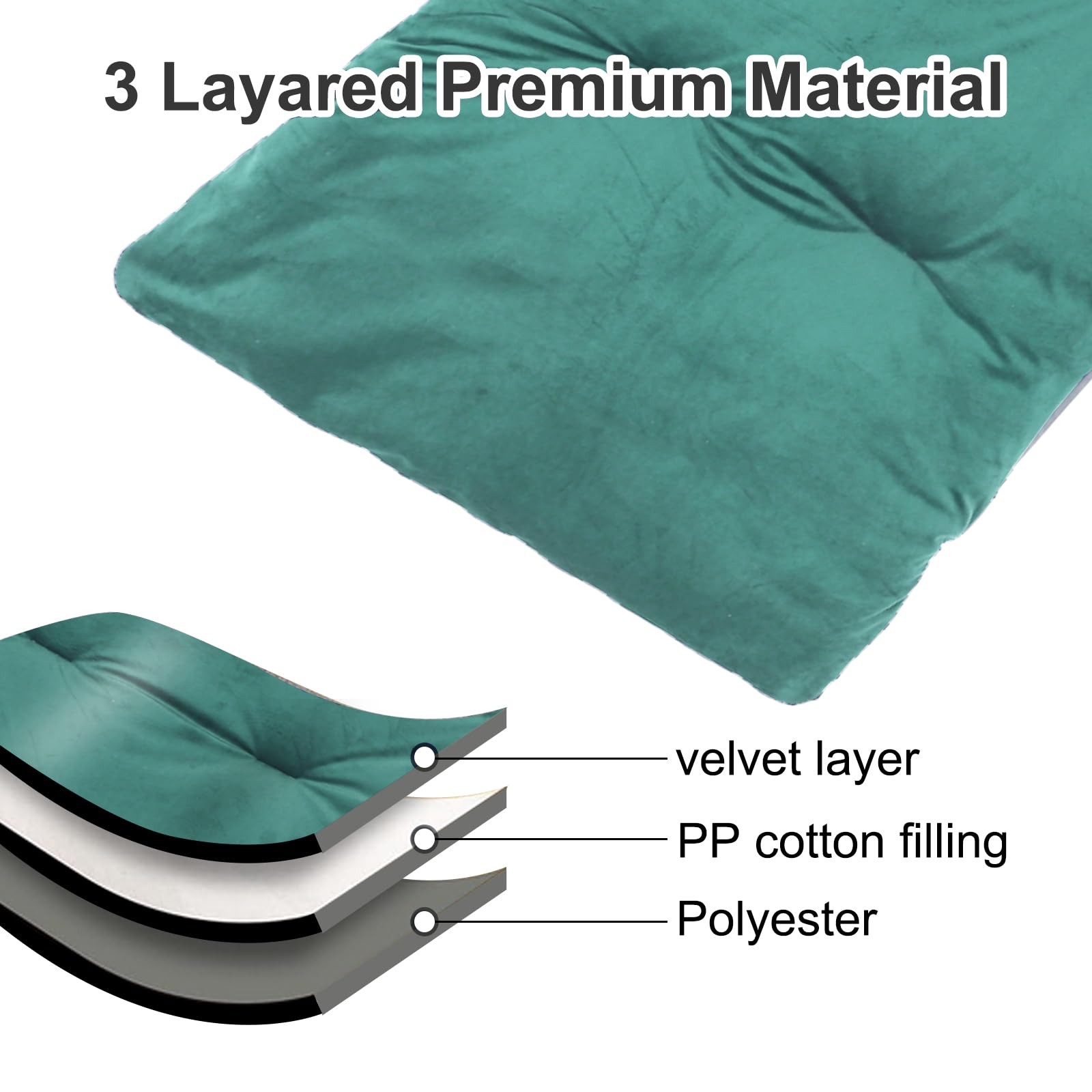 Folding Camping Cot Pad - Portable & Comfortable Outdoor Sleeping Mat with El...
