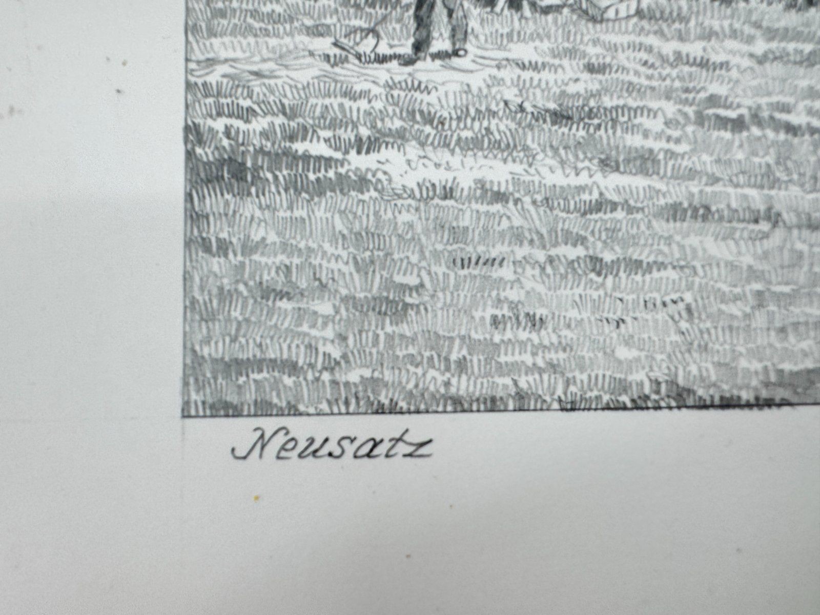 * HEINZ WEHLISCH DRAWING NEW SET VIEW SIGNED