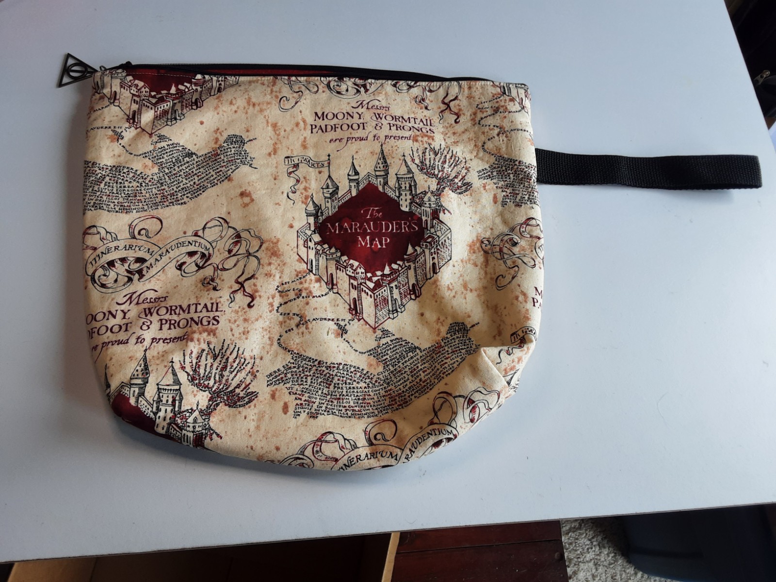 Harry Potter The Maurauder's Map Project Bag for Knitting and Crochet
