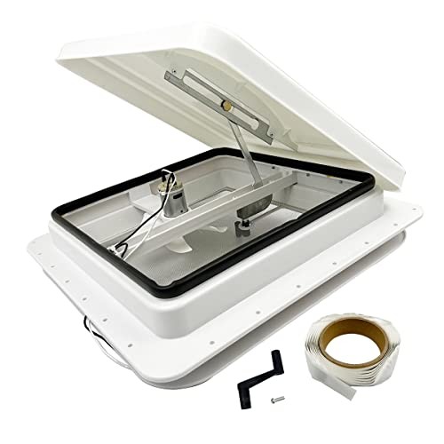 14" RV Roof Vent Fit for Camper Trailer Universal Lid Roof Vent White Roof Vent