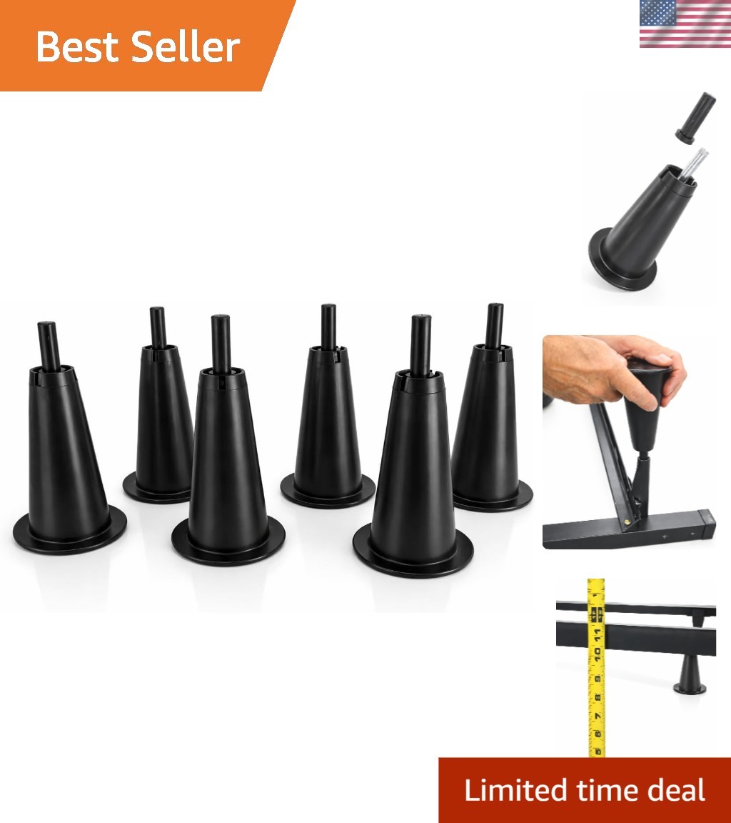 5 Inch Bed Frame Risers Heavy Duty Bed Lifts for Extra Storage Space, Stable ...