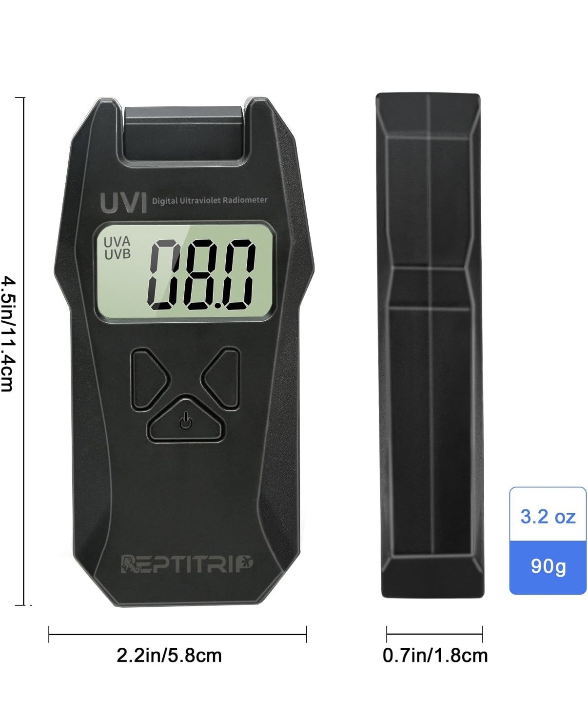 Reptitrip Ultraviolet Radiation Detector Digital UVI Meter Radiometer Tester