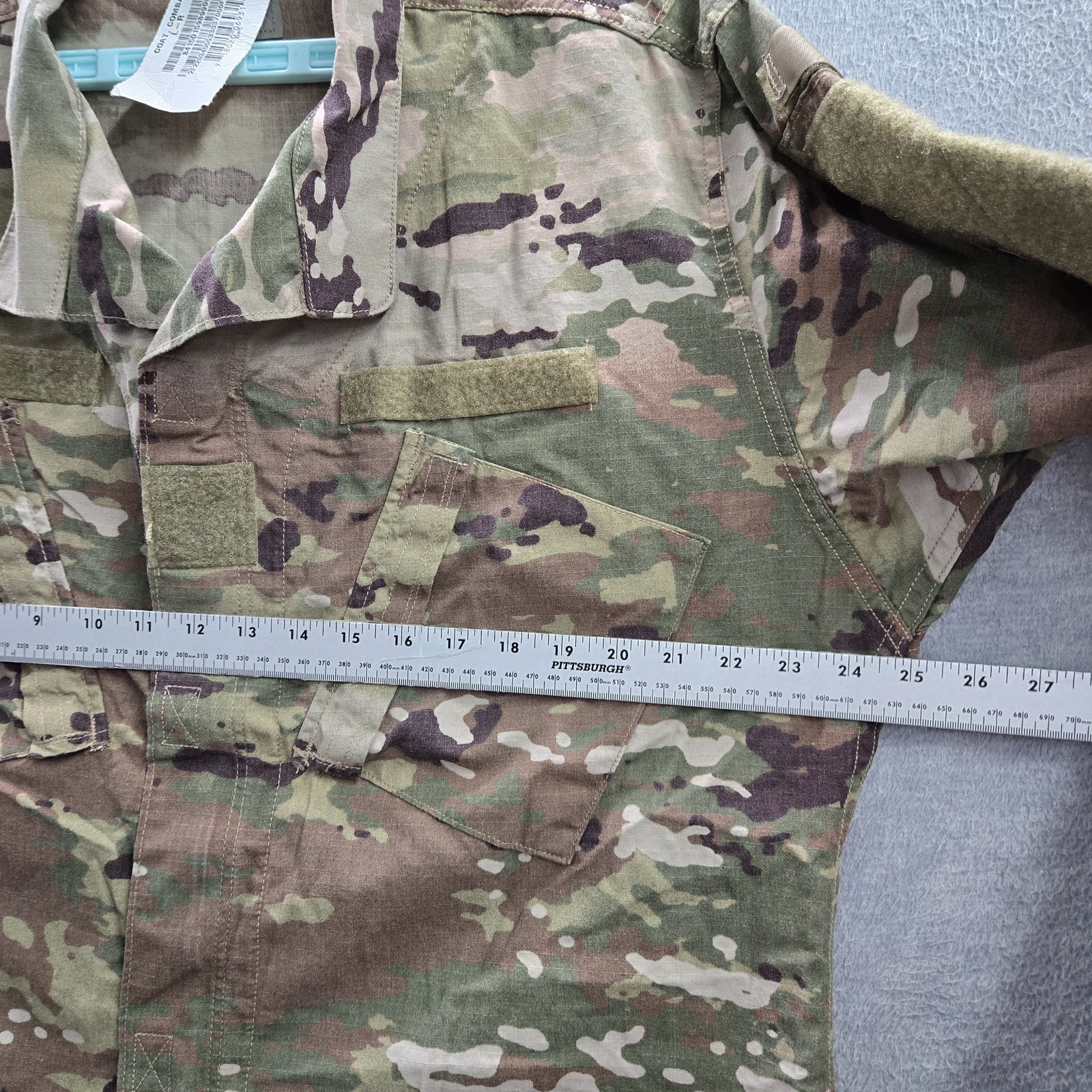 US Army Men Jacket L Camouflage Field Coat Ripstop Combat