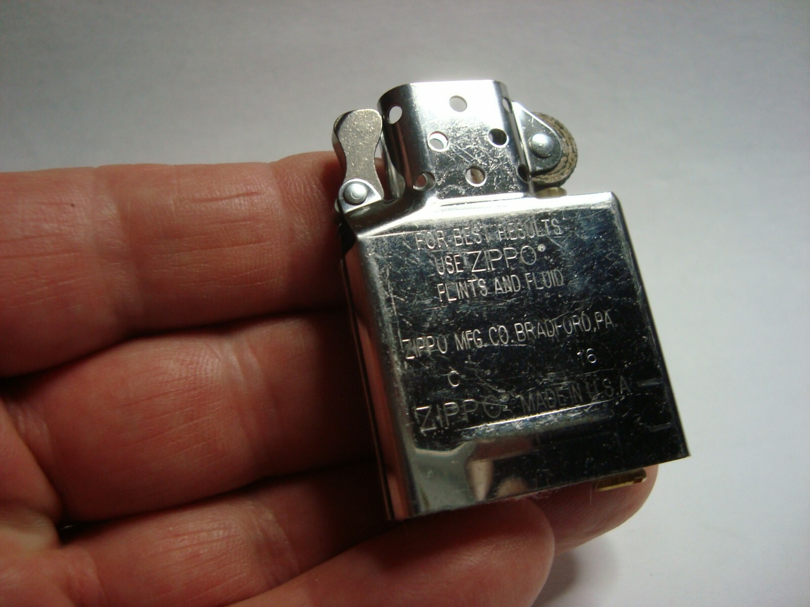 ZIPPO LIGHTER INSERT-FULL SIZE- NEW *2022 * MINT-NEVER USED-INSERT ONLY