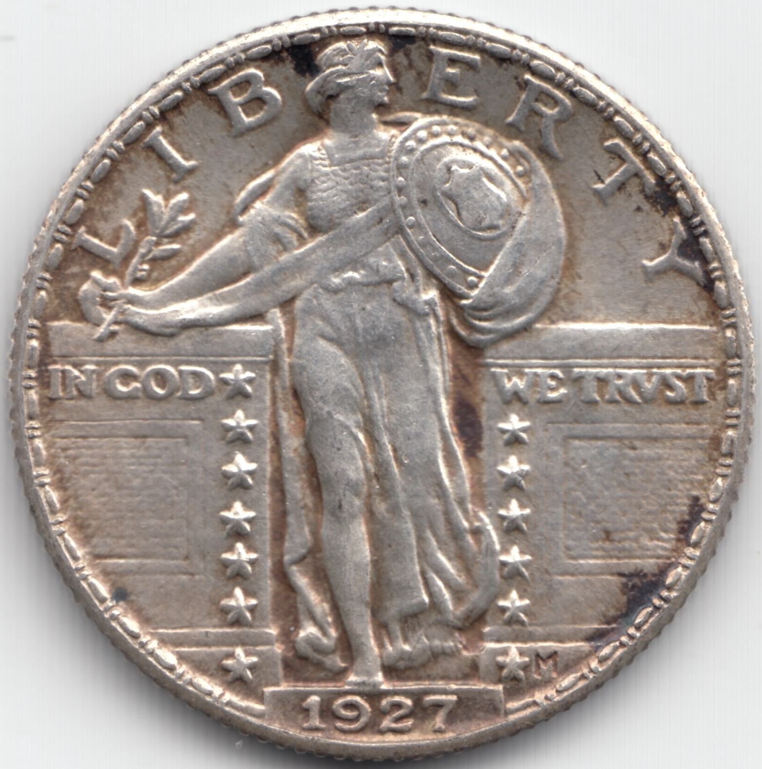 1927 Standing Liberty Quarter, MS, Partial-Minimum Full Head
