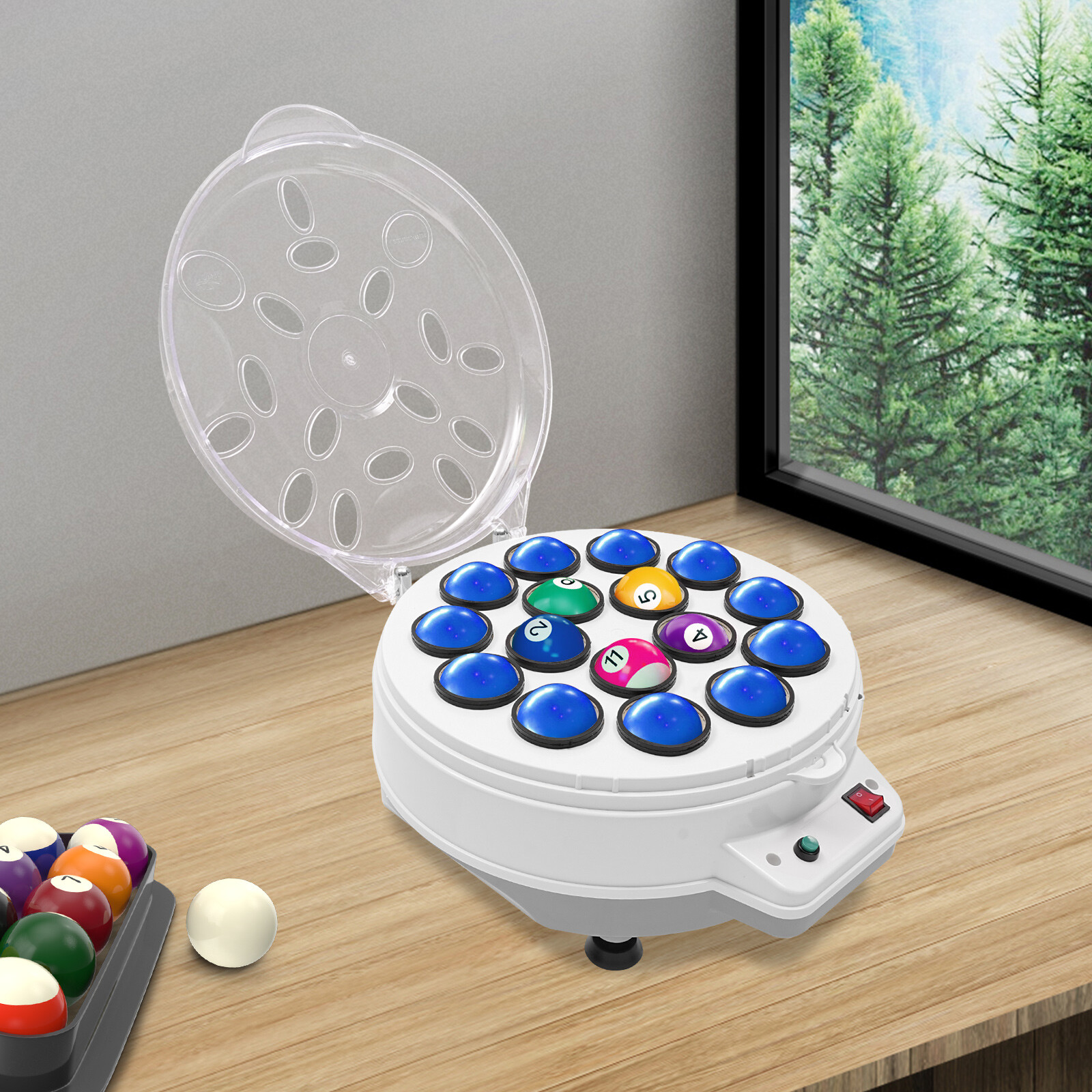 Automatic Pool Balls Cleaner/Snooker Cleaner Maintenance Cleaning Machine 110V