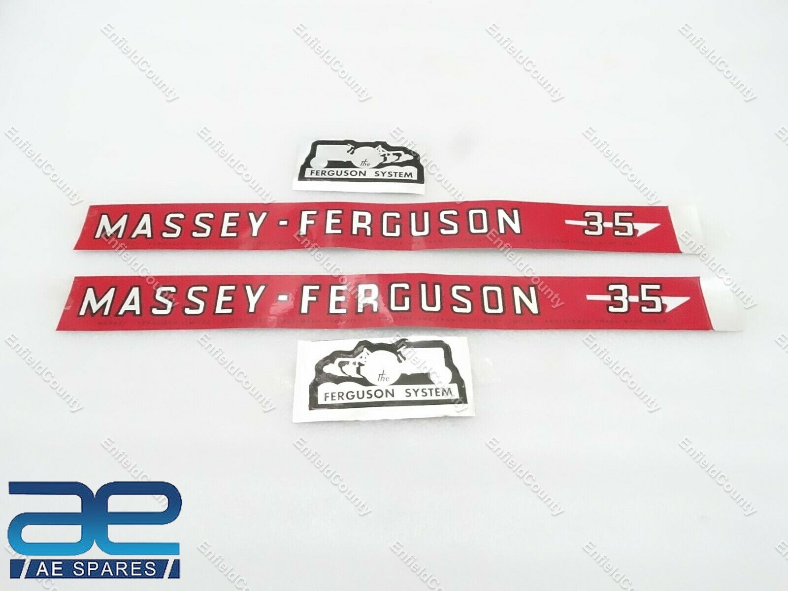 For Massey Ferguson 35 Tractor Decal Sticker Transfer Set ECs