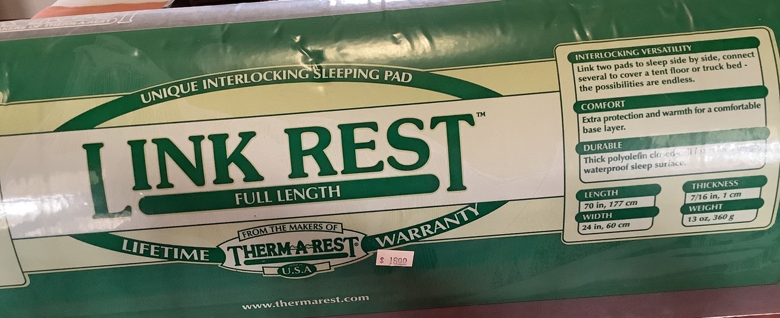 Two (2) Link Rest Interlocking Sleeping Pads Full Length Pre Owned Not Used