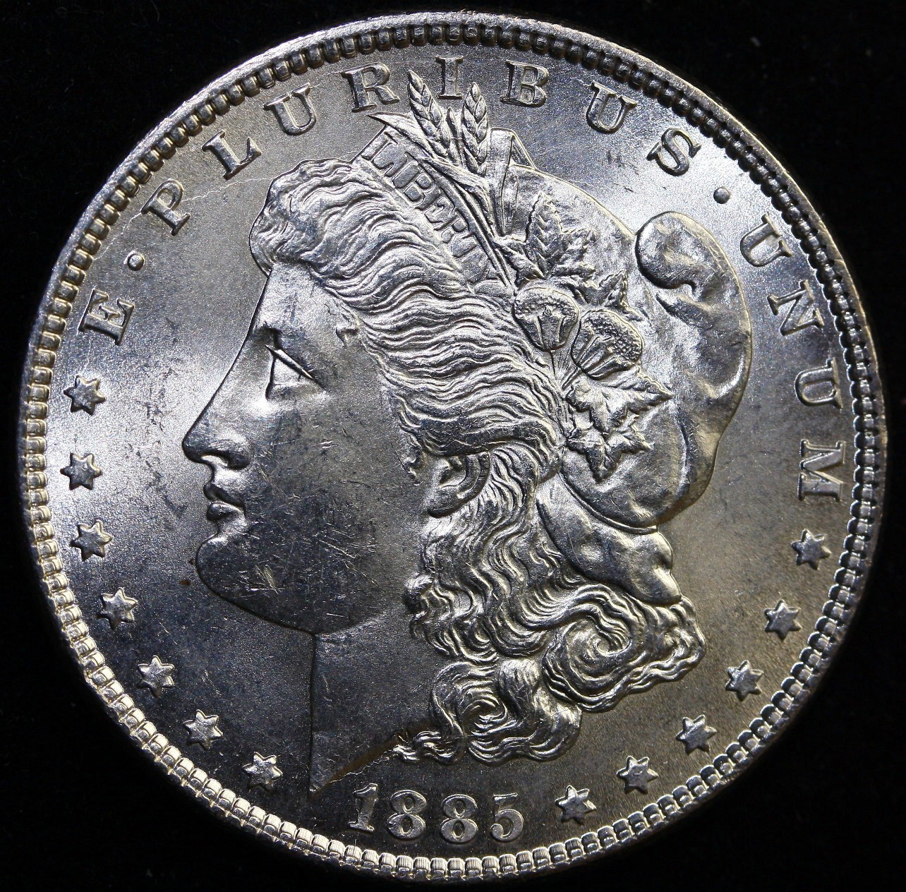 1885 Morgan Silver Dollar $1 BU Uncirculated #V42