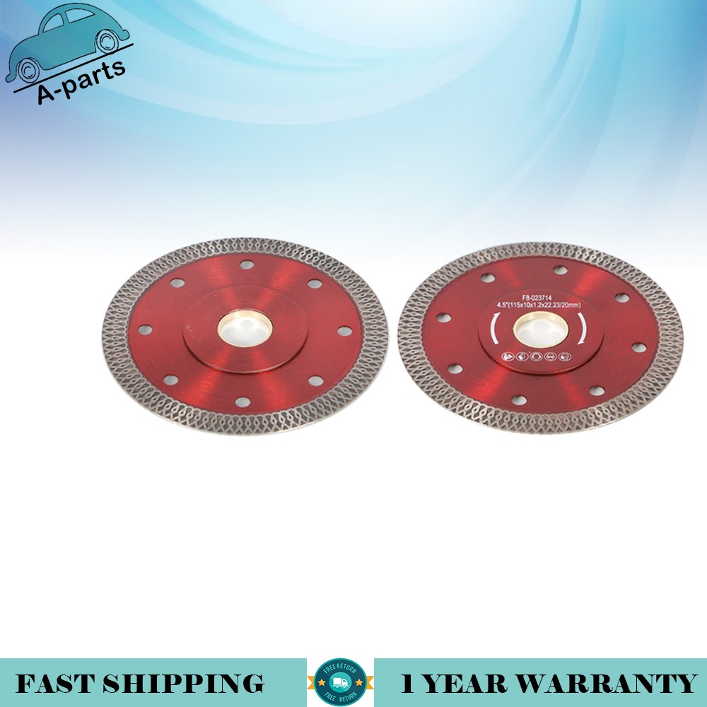 2Pcs/Lot 4.5“ Super Thin Diamond Porcelain Saw Blade Ceramic Cutting Disc