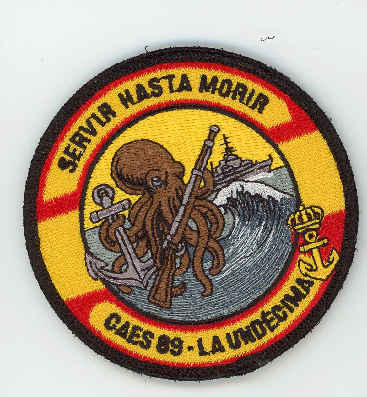 PATCH SPAIN NAVY CORPORAL COURSE CAES 89 THE ELEVENTH OCTOPUS VEL BACK PARCHE