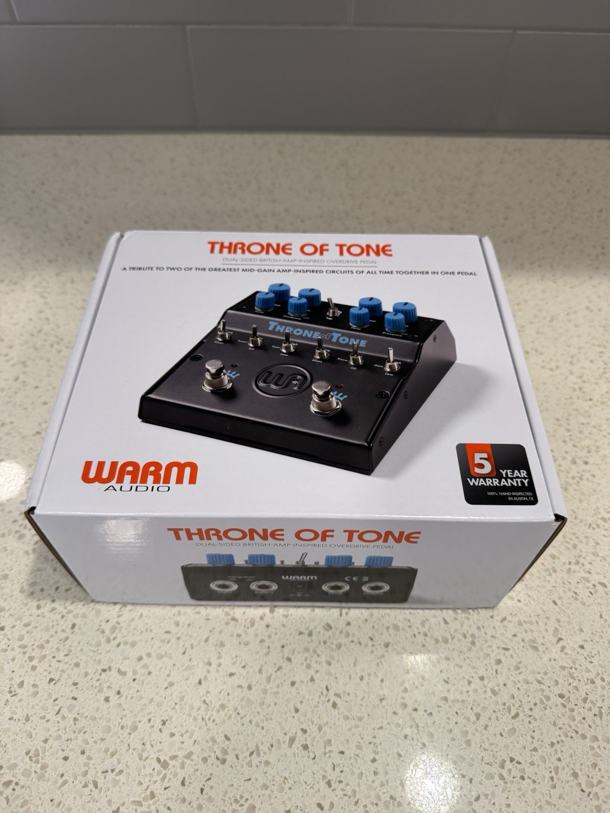 Warm Audio Throne Of Tone WA-TOT British-Amp-Inspired Overdrive Pedal BRAND NEW