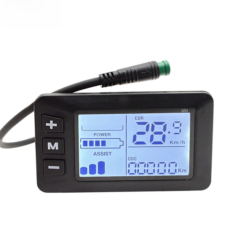 For G51 For Electric Bike LCD Display Speedometer 5 Core Waterproof Connector ~