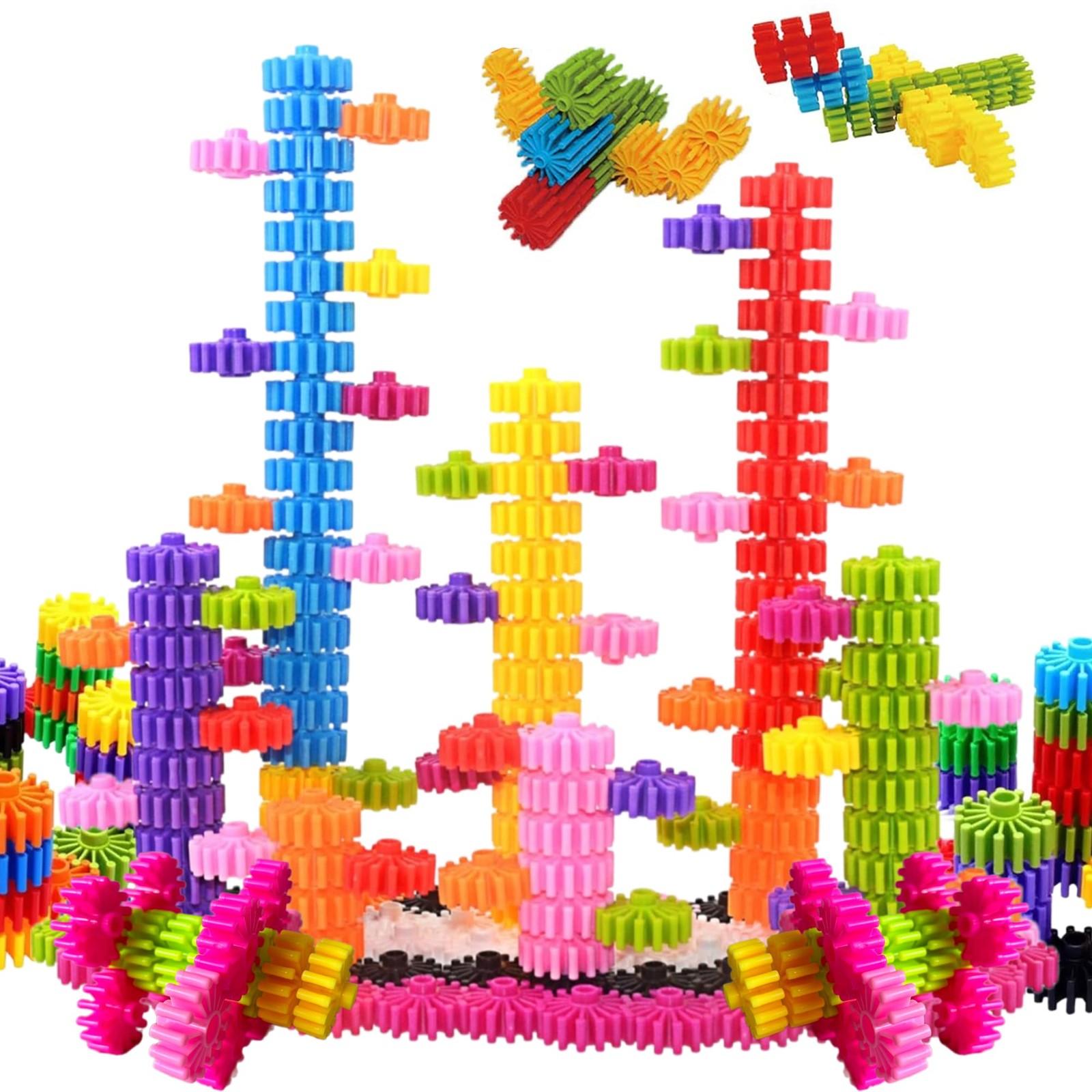 KAKATIMES STEM Building 1.3 inches x x 0.6 inches, Multicolor