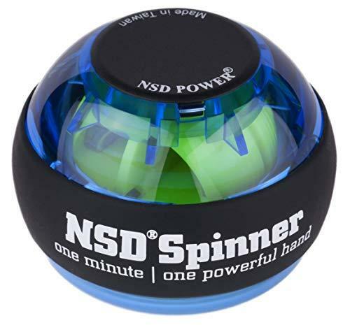 NSD Essential Spinner Gyro Hand Grip Strengthener Wrist Forearm Exerciser, Blue,