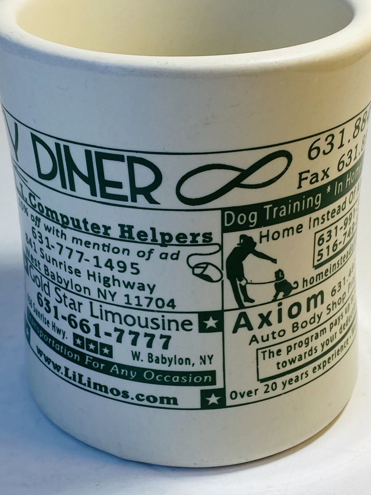 The Infinity Diner West Babylon NY Stoneware Coffee Mug