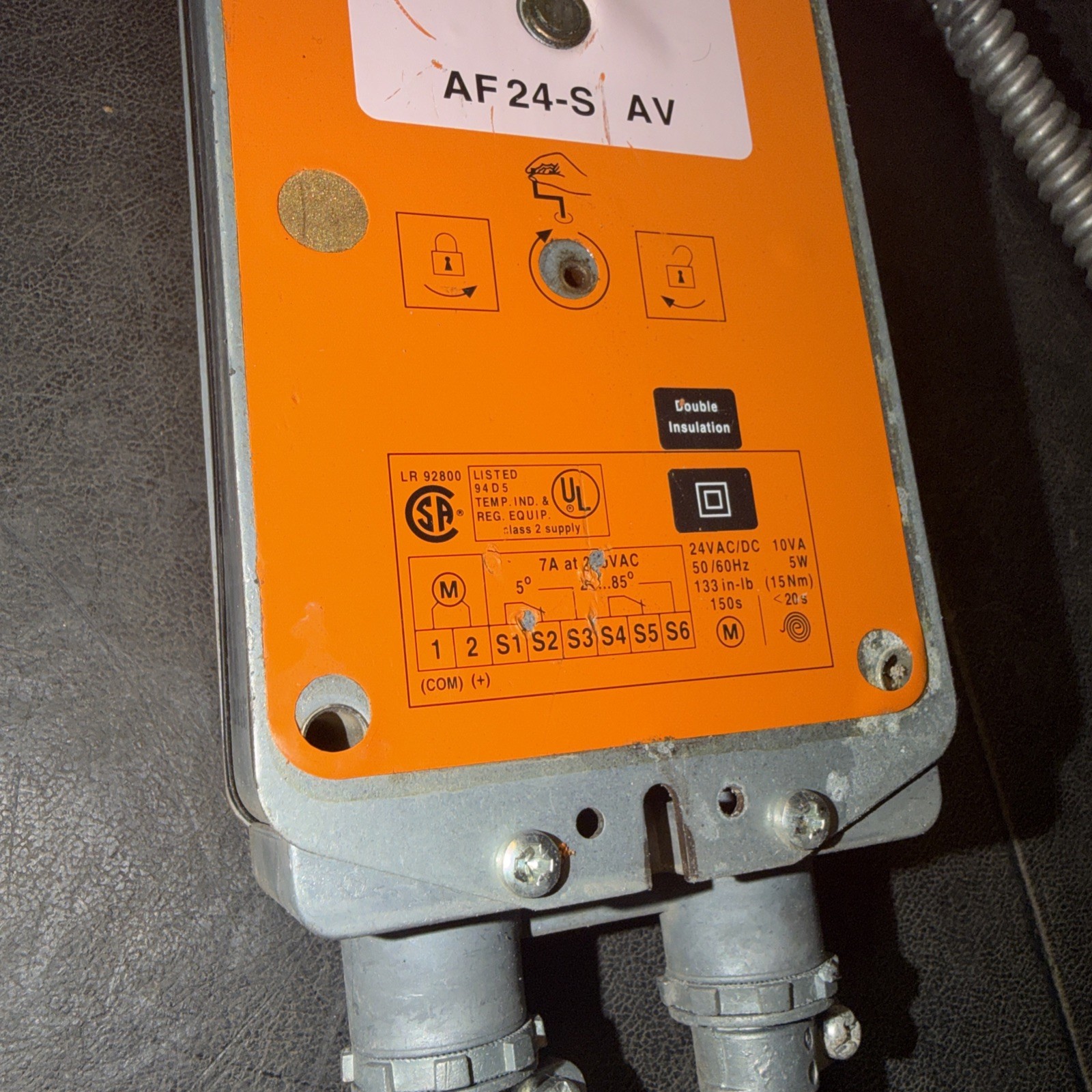 Andover Controls / Belimo AF24-S AV 24VAC/DC Spring Return Damper Actuator