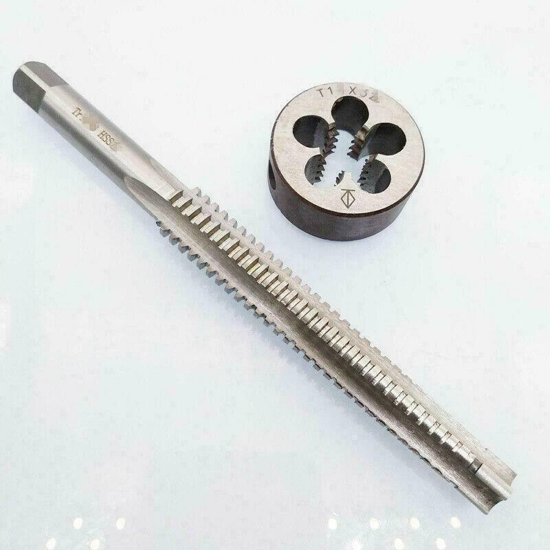 1set TR8 x 1.5  Trapezoidal Metric HSS Left Hand Thread Tap and die