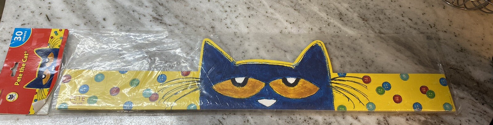 NEW Edupress PETE THE CAT  Paper Crown Lot of 30  Teacher Bulletin Board Story