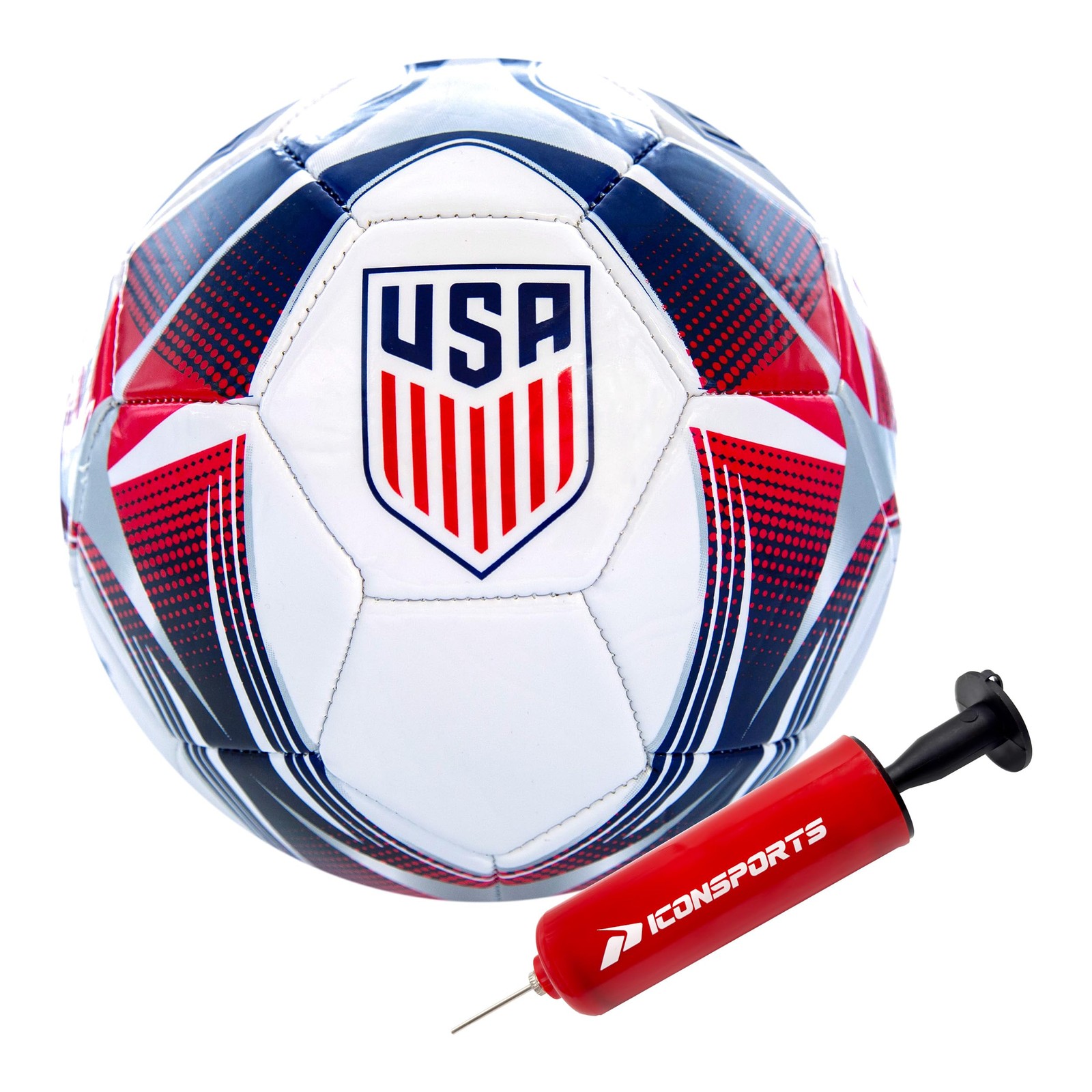 Officially Licensed US Soccer Federation Soccer Ball - USSF115BL White Size 5