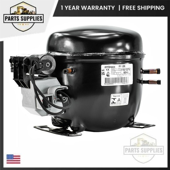 FFI12BX Embraco Reciprocating Compressor 115V 5000 BTU for Refrigeration Unit