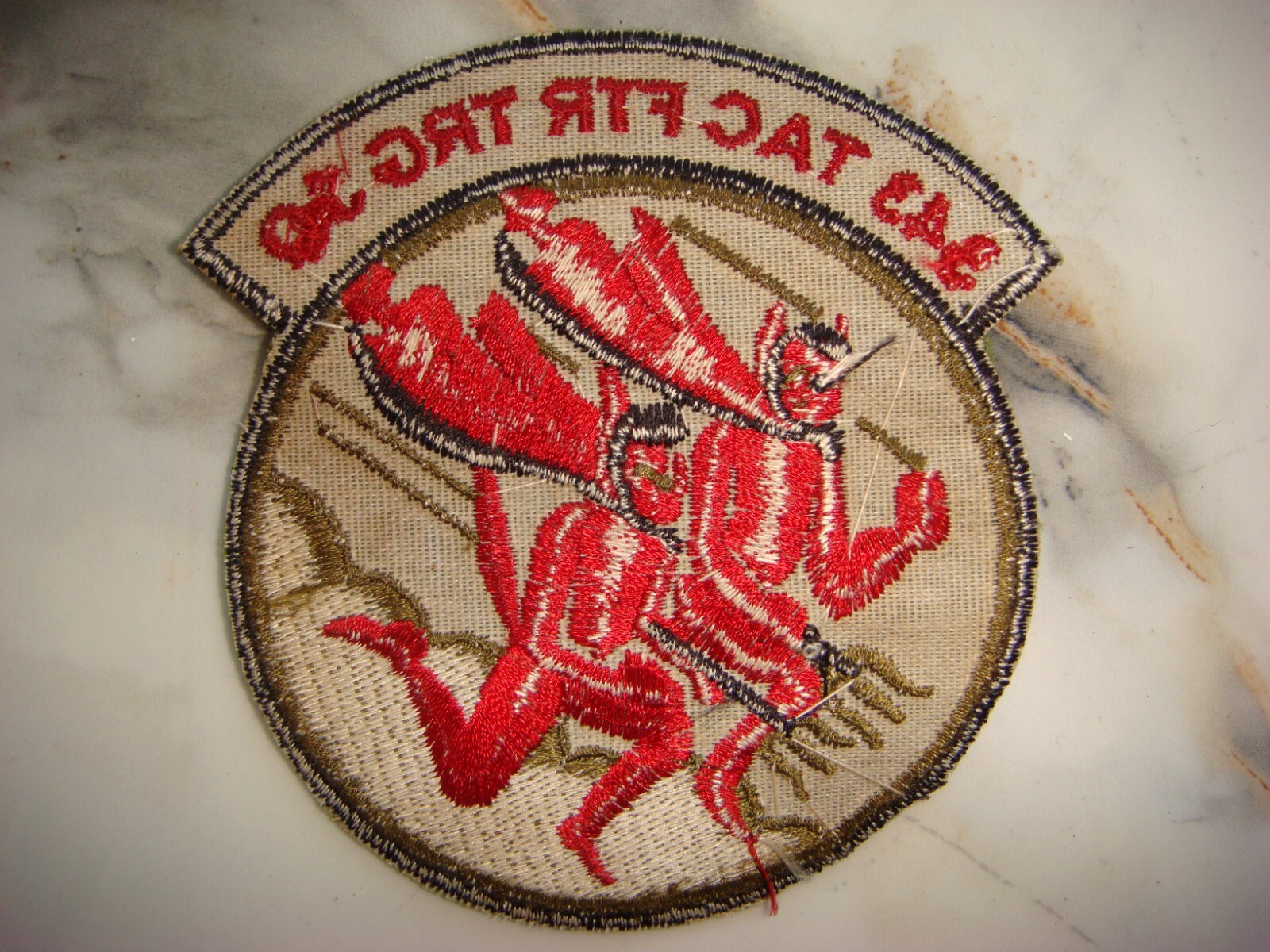 USAF 343rd TACTICAL FIGHTER SQUADRON " RED DEVILS" PATCH