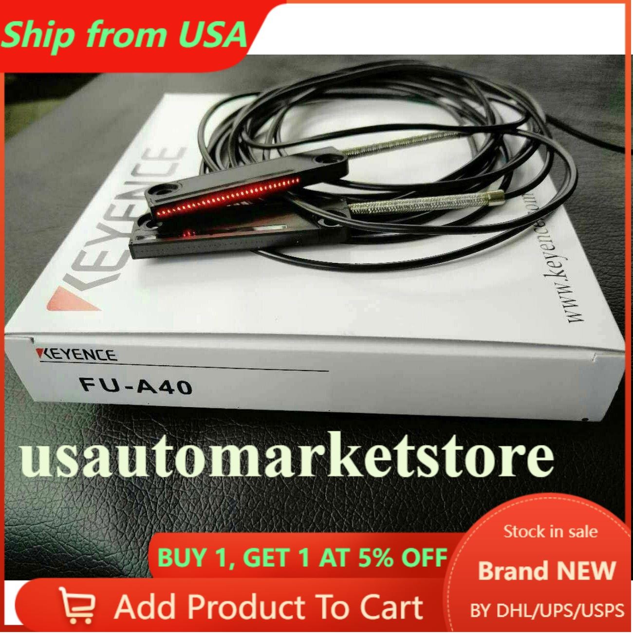 KEYENCE FU-A40 Fiber Optic Sensors FUA40 New In Box One Free Shipping