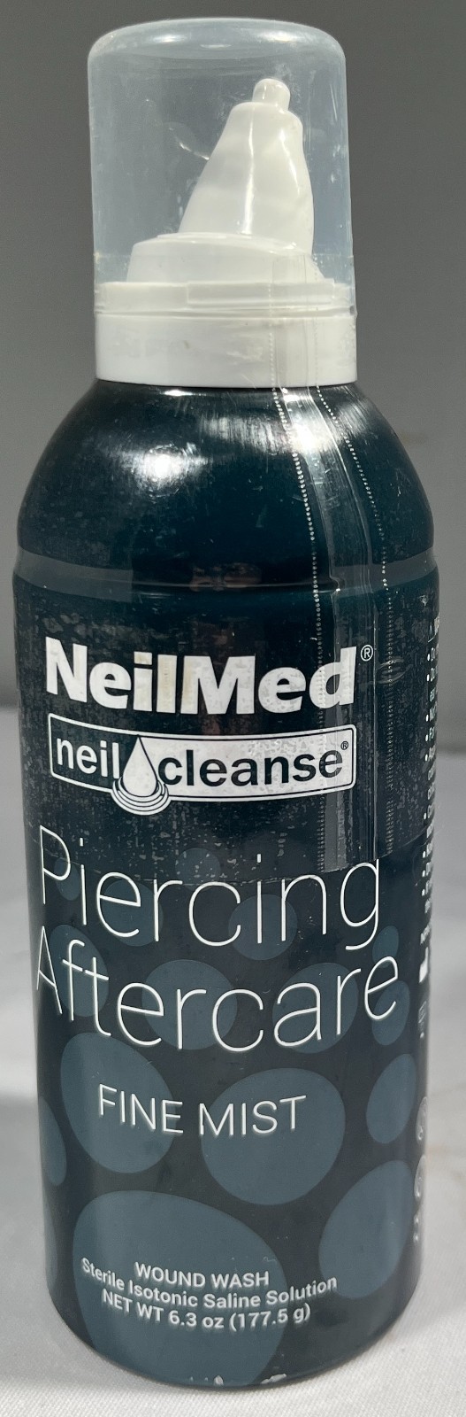 NeilMed NeilCleanse Piercing Aftercare Fine Mist, Wound Wash, 6.3 oz.
