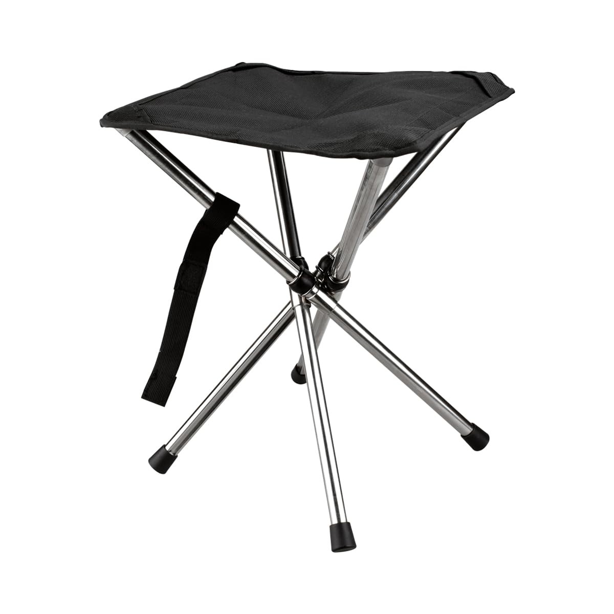 Lightweight Foldable Camping Stool, Adjustable Height, Quick Setup, 275lbs Limit