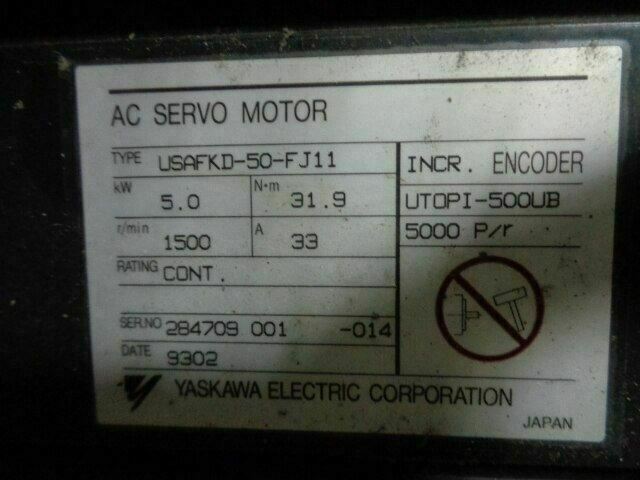 Yaskawa USAFKD-50-FJ11 Motor