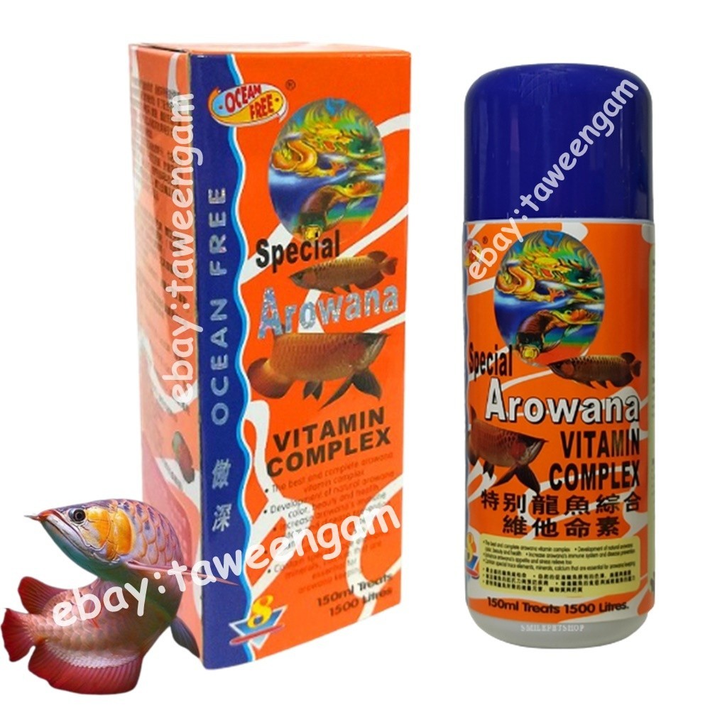Arowana Fish Vitamin Complex Multivitamins Minerals Enhances Color Health 150 ml