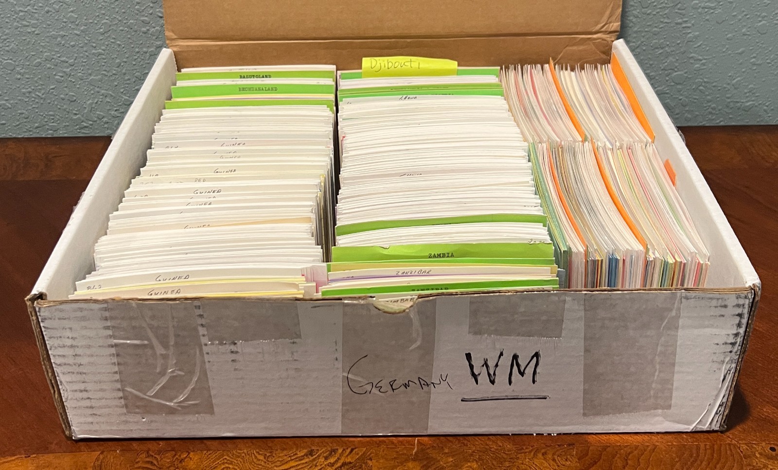 Africa Stamp Collection On Dealer Cards Identified By Scott Catalog  ZAYIX