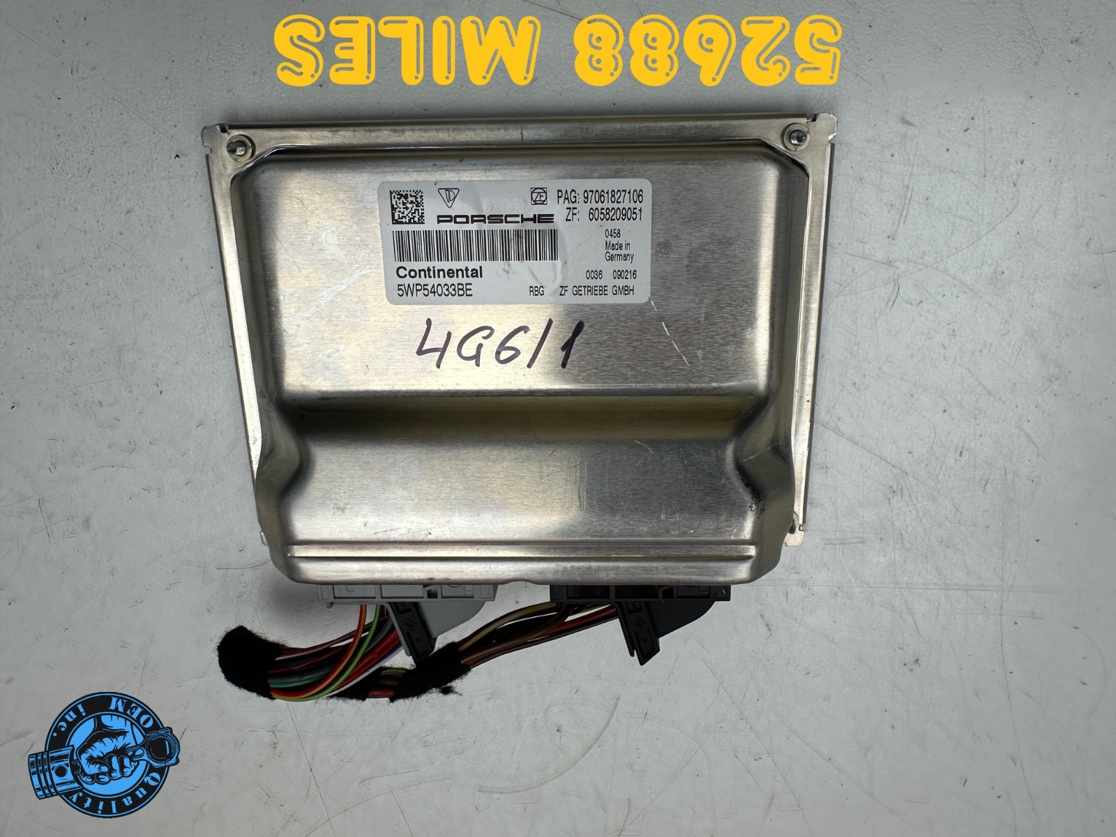 2014-2016 PORSCHE PANAMERA A/T PDK TRANSMISSION CONTROL MODULE TCU TCM OEM 52kmi