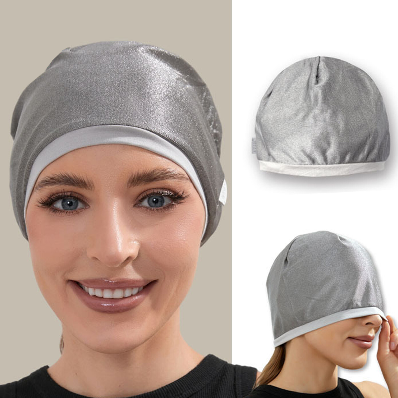 EMF RF Protection 100% Silver Fiber Cap Hat Anti Radiation Shielding Large