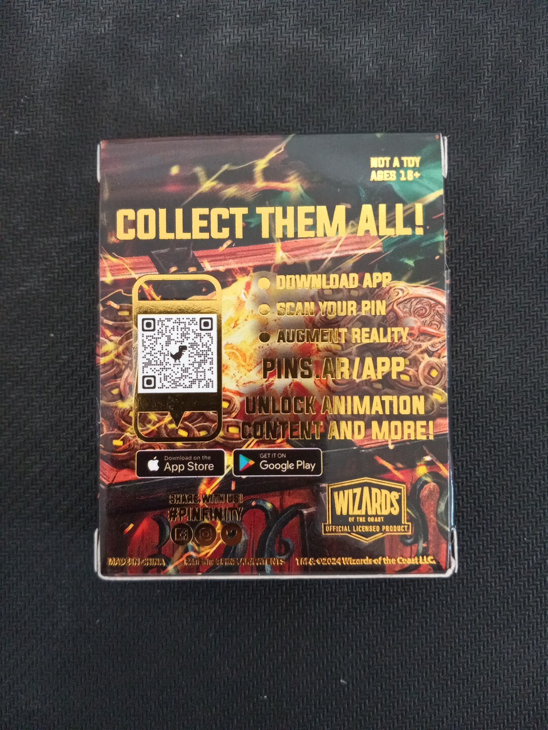 Magic the Gathering Pinfinity Treasure Token Pin #125 Sealed