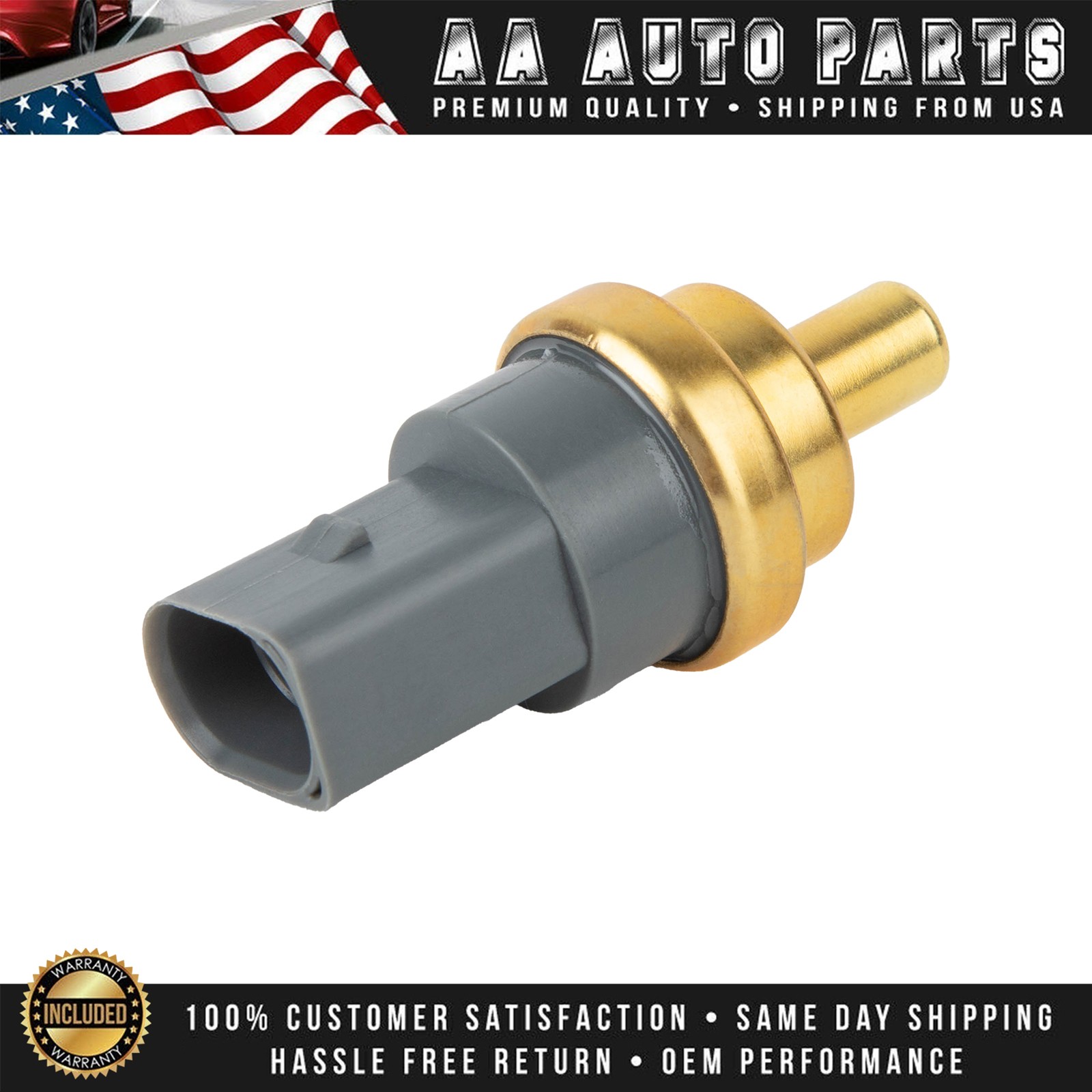 Coolant Temperature Sensor for 2009-2024 Volkswagen Tiguan 1.4L 2.0L 06A919501