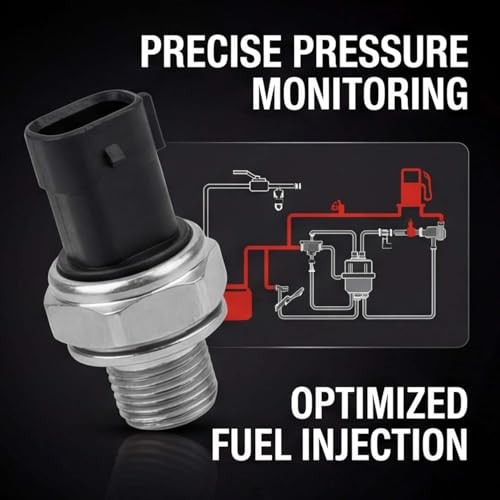 Fuel Injection Pressure Sensor FPS30 Compatible with Mercedes-Benz E320 GL320