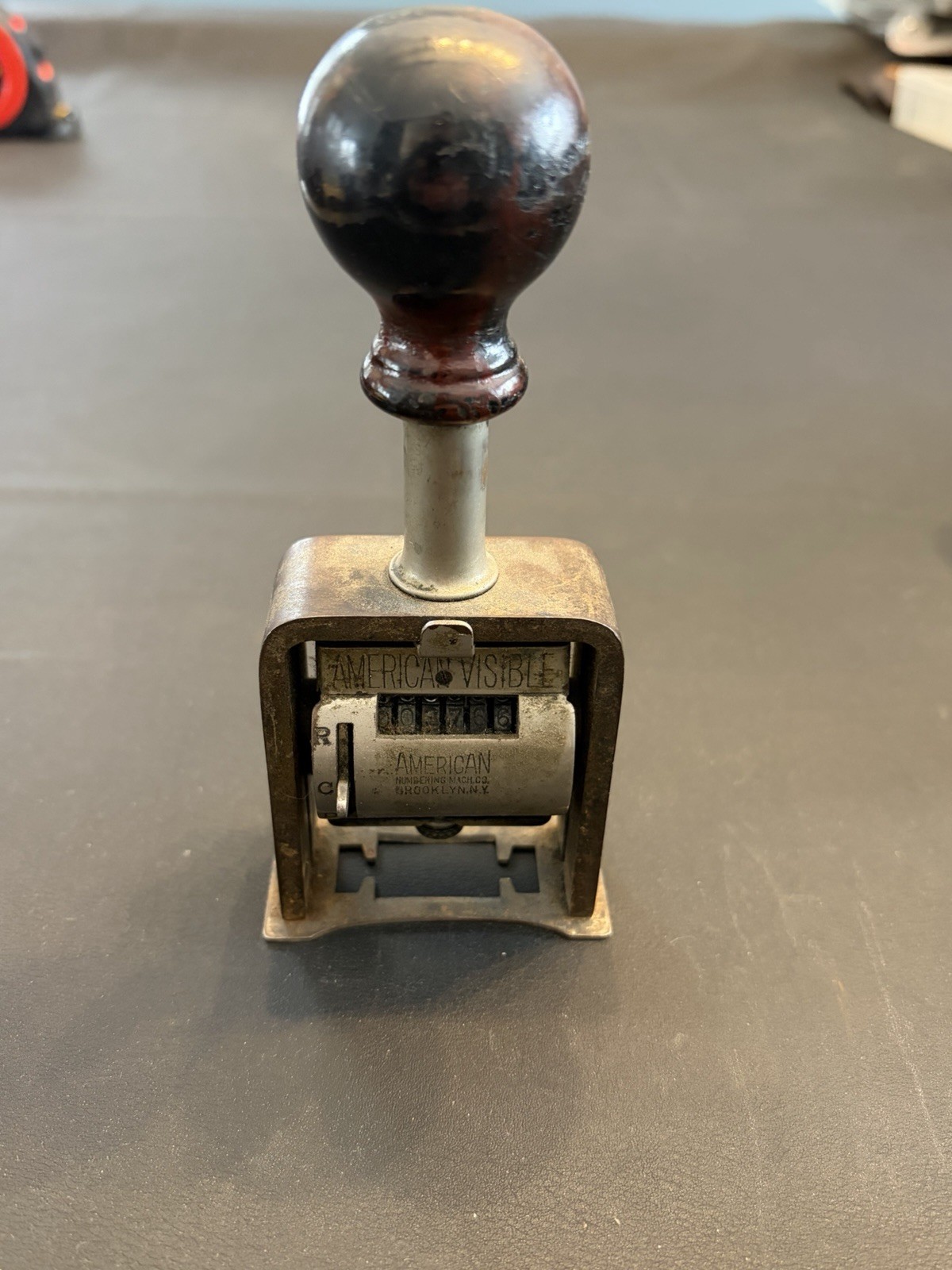 Antique American Visible Model 41 Numbering Machine Pat Dec 22 1908 Working