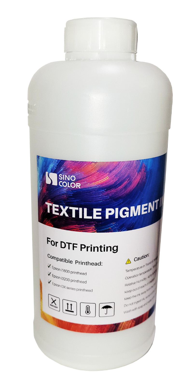 High Quality Textile Pigment Ink, for DTF printers. Yellow, 1 Liter
