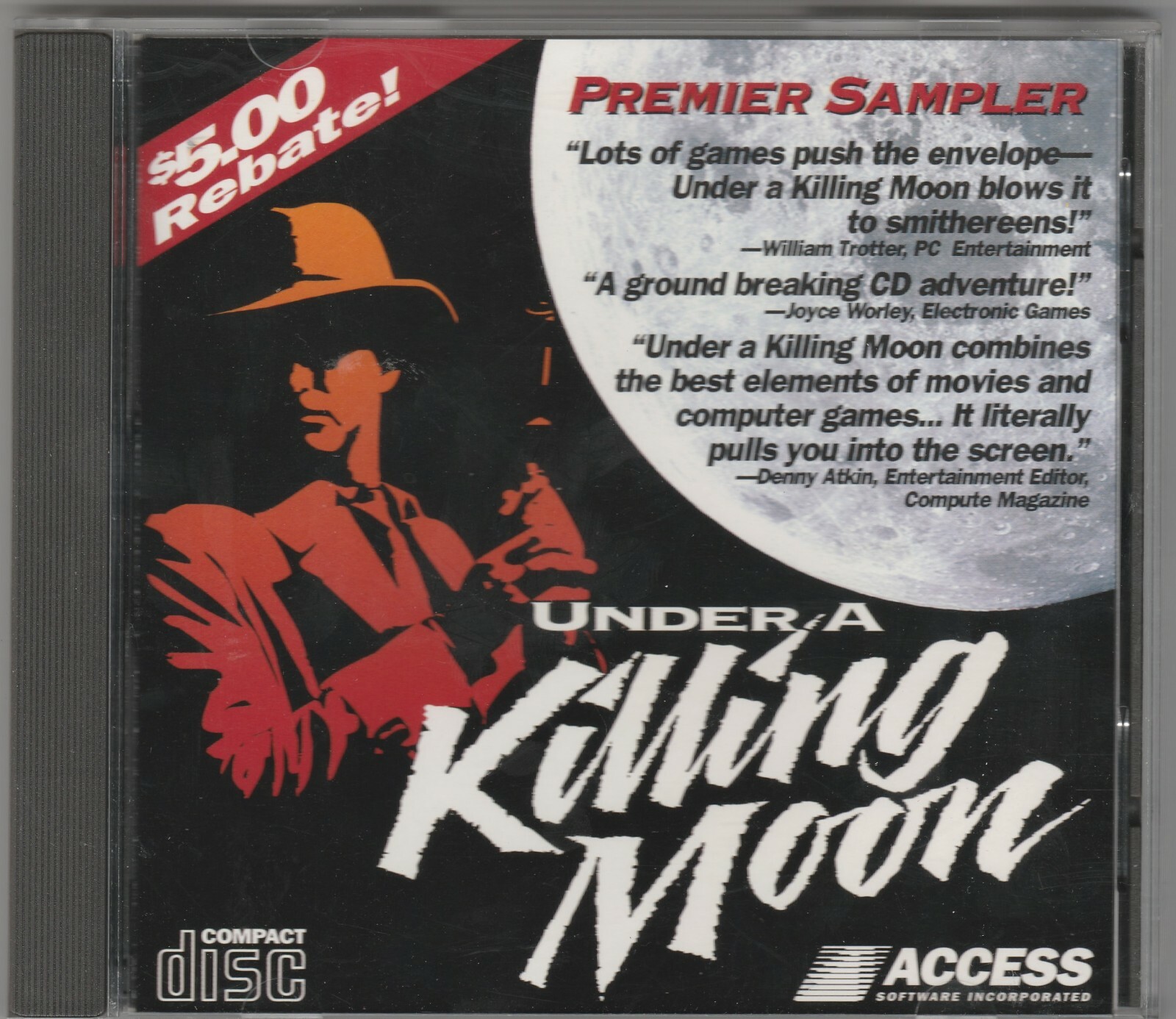 Under a Killing Moon CD-Rom by ACCESS Software, Inc. 1994